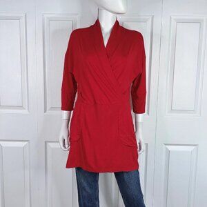MANDALA WEAR women's red tunic small